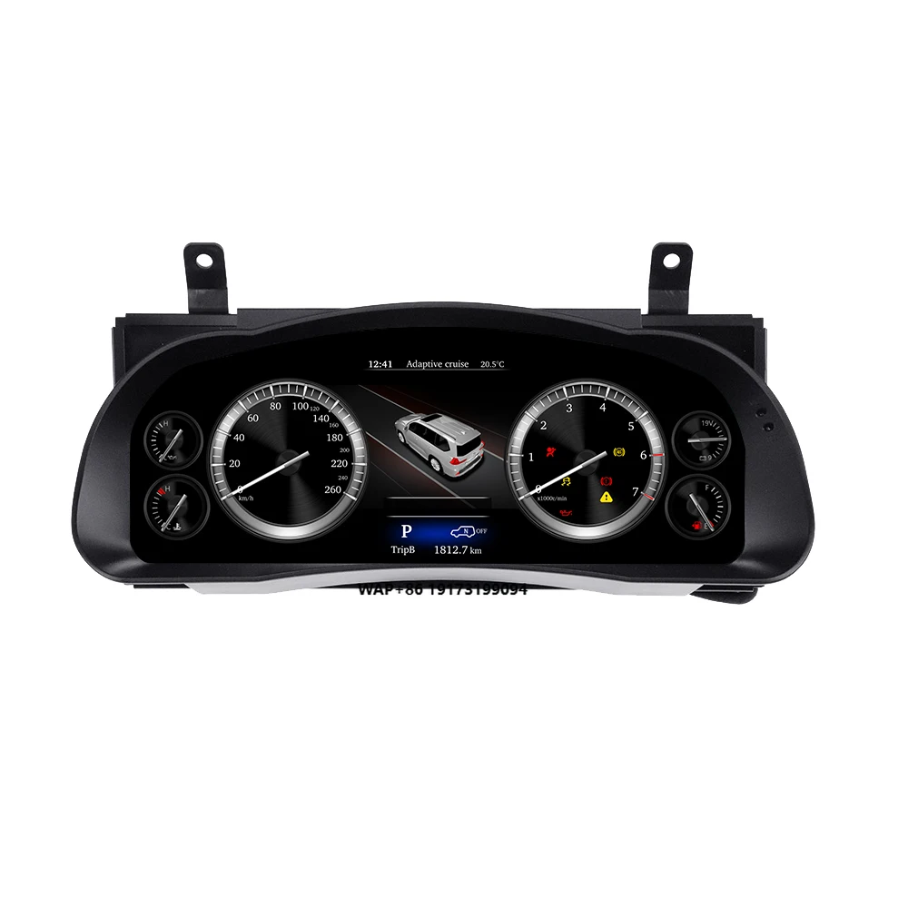 12.3 Inch Digital Cluster for Highlander 2015-2019 Car LCD Dashboard Instrument Panel Speed Meter Multimedia Player