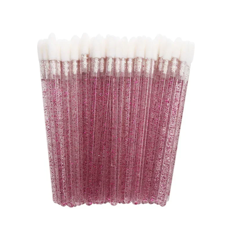 ขายร้อน 1000pcs Disposable Crystal Stick Lip Brush มาสคาร่า Applicator แปรงเพชรเครื่องสําอางค์สําหรับขนตา S