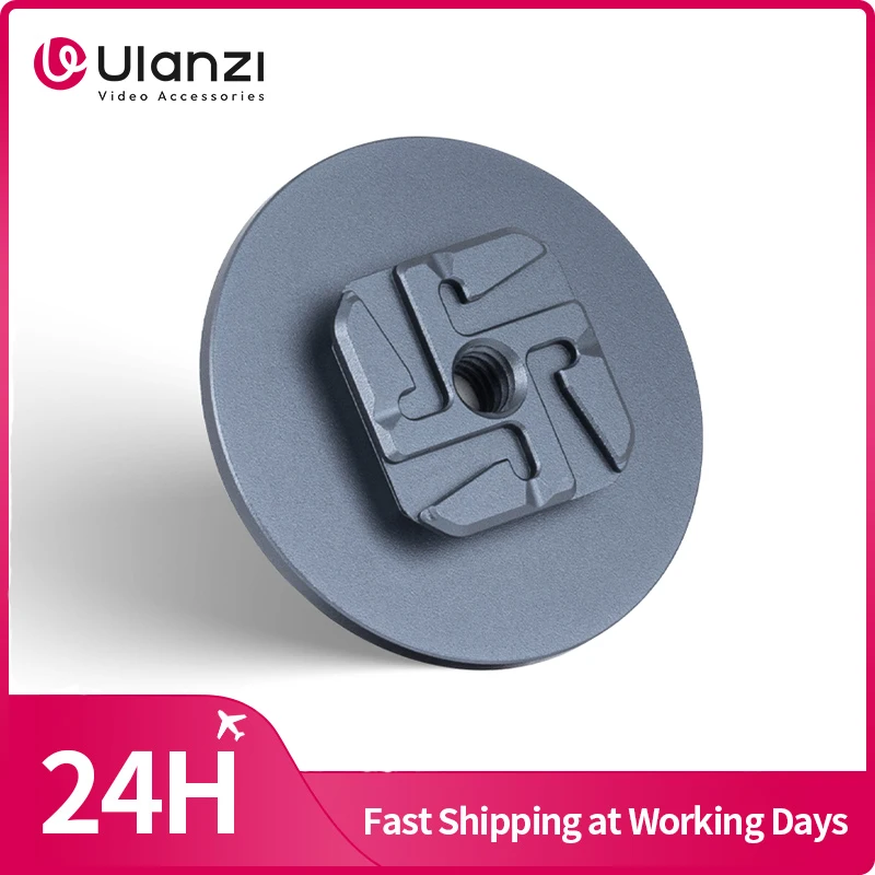 Ulanzi FALCAM F22 Quick Release Expansion Plate with 1/4‘’ Screw Hole Apply to Any Flat Surface by 3M VHB