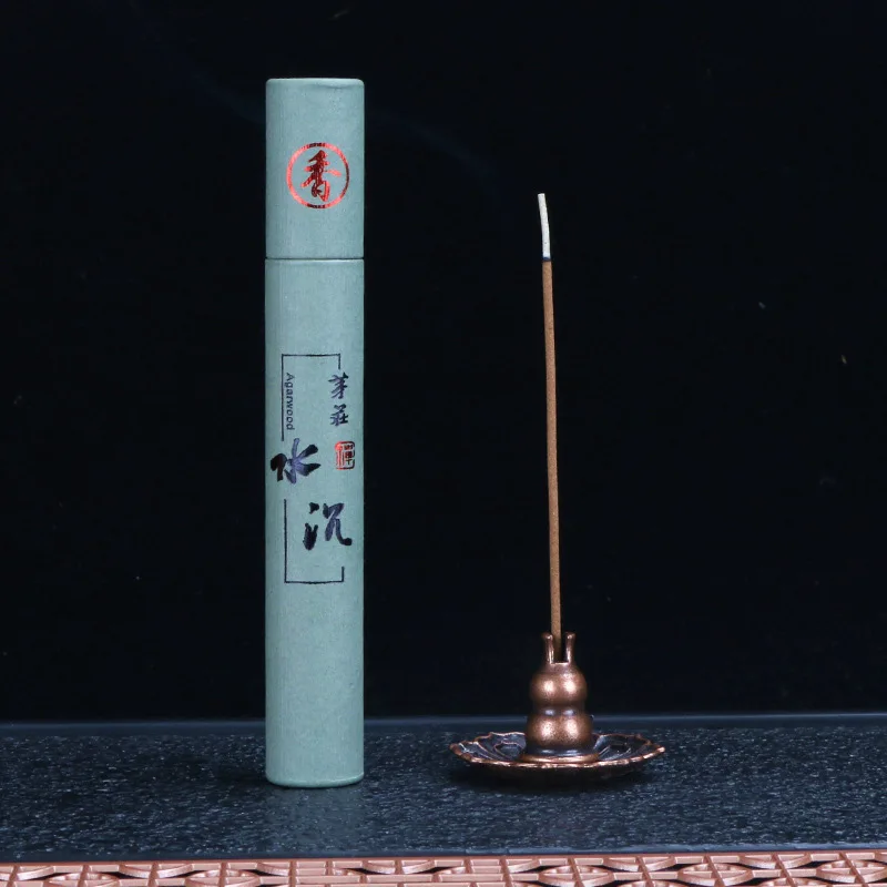 10.5cm Short Line Incense Sandalwood Agarwood Bedroom Yoga Room Purifies The Air and Soothes The Spirit Meditation 1 Box