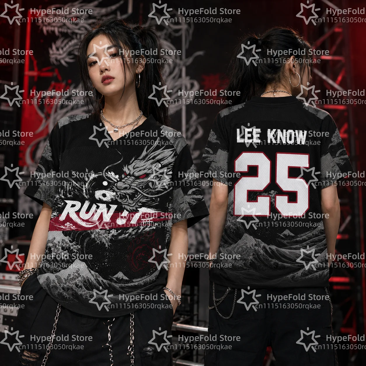 2026 Kpop Run It World Tour Jersey T-shirt Women Summer Sports V-neck T-shirt Breathable Quick Drying Clothing Fan Gifts