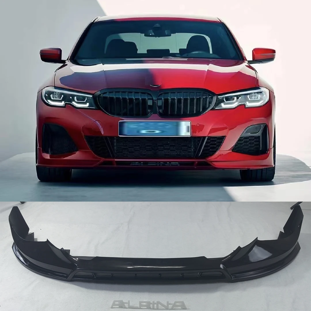 For BMW G20 3 Series Front Bumper Lip Auto Bodykit Parts ABS Alpina Style M Sport 320i 325 330i 340 Car Assecories Accessories