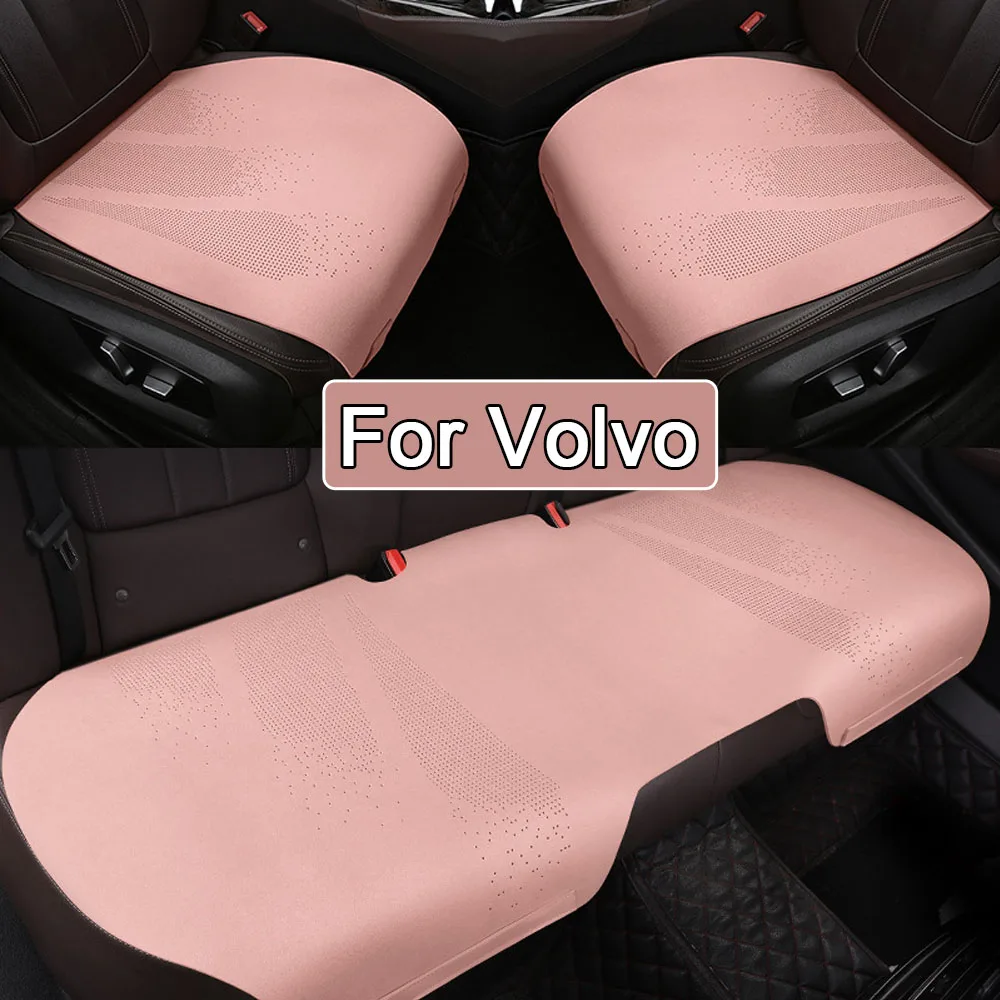 Suede Leather Car Seat Cover Universal Auto Cushion Seat Protector Covers For Volvo XC60 XC90 S90 V90CC S60 V60CC V40 S80 XC40