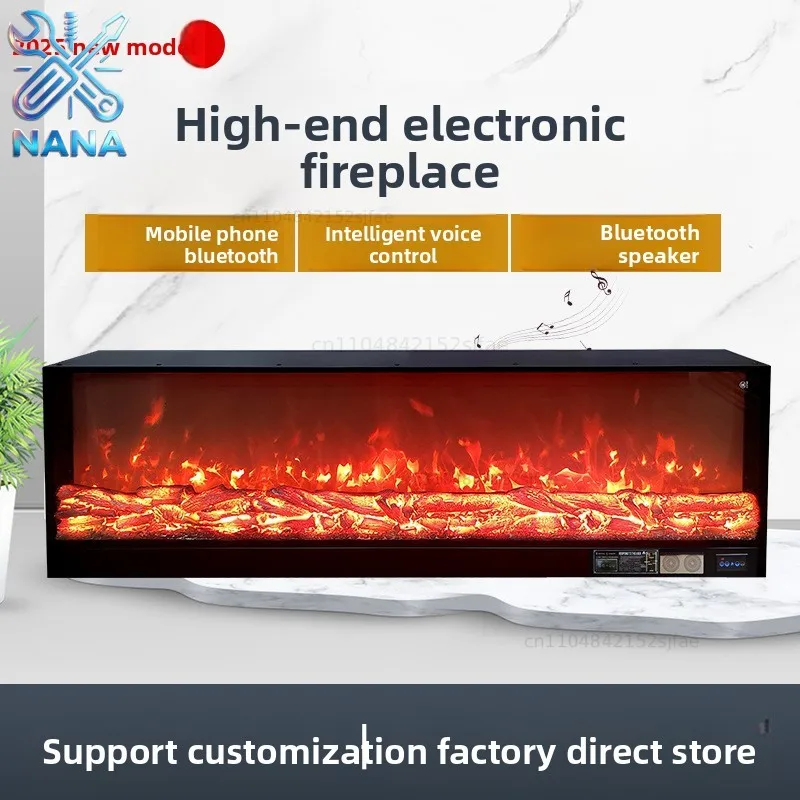 Fireplace core, fake flame, electronic embedded electric firewall, simulated flame, decorative LED furnace core, custom design