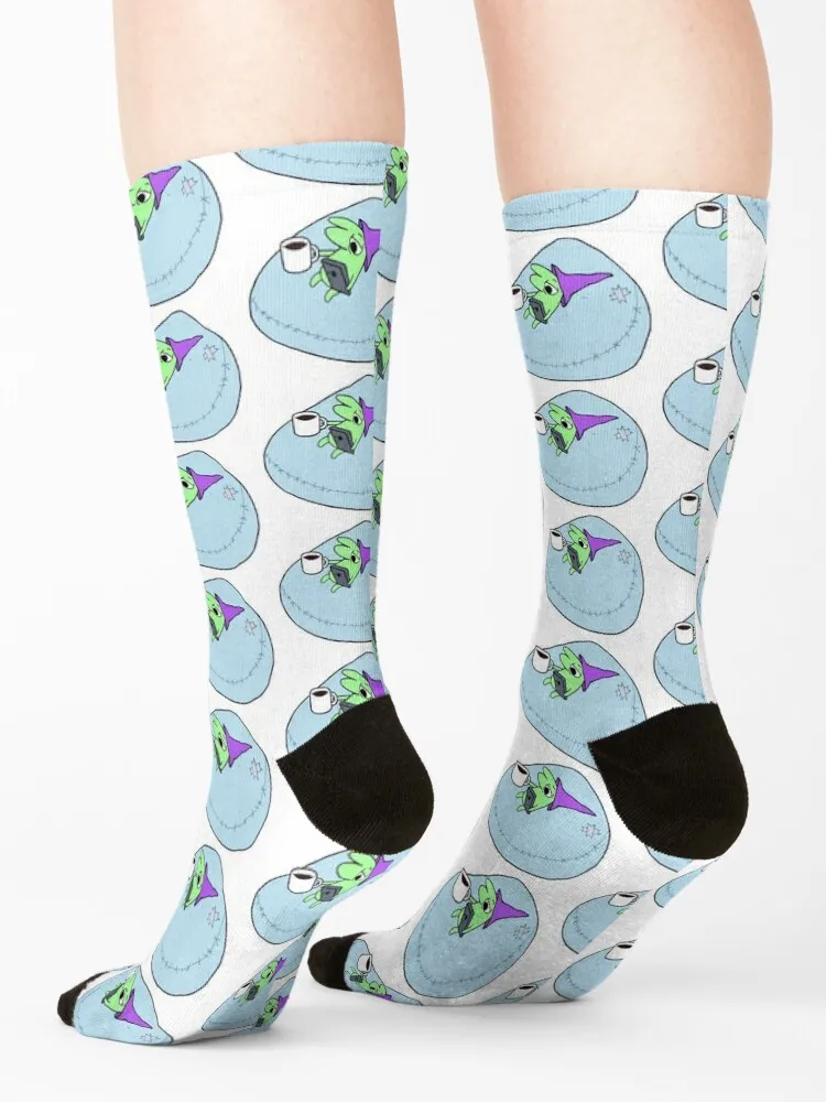 Glep on his Bean Bag Chair Smiling Friends - Adult Swim Socks Hiking boots shoes golf Running Socks Man Women's