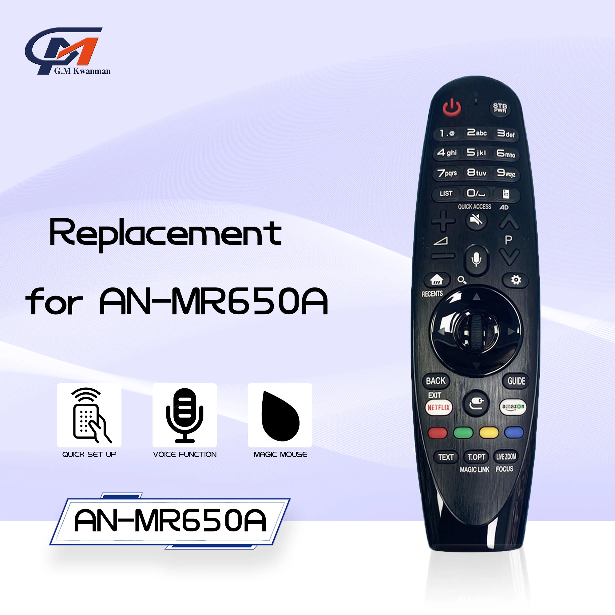 New Voice TV Remote Control AN-MR650A for L Magic Smart LED TV Remote Control with Voice and Flying Mouse Function Fit for UJ S