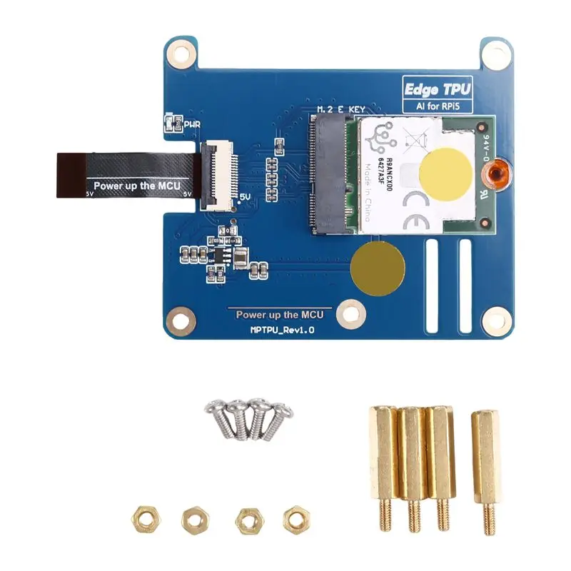 For Raspberry Pi 5 MPTPU AI Kit 2TOPS Pcie TPU HAT For Pi5 Enhanced Machine Learning Capabilities B-A32R