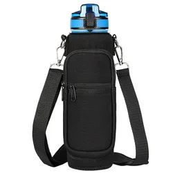 1000ML Water Bottle Sleeve Mobile Phone Pouch Portable Cup Holder Sport Bottle Case with Adjustable Strap Insulated Water Pouch