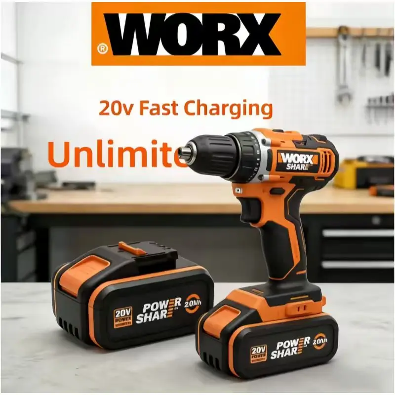 

4.0Ah 6.0Ah 8.0Ah 20V Lithium Battery, Replacement For Worx Power Share Series, WA3511 WA3512, Household DIY Power Tool Battery