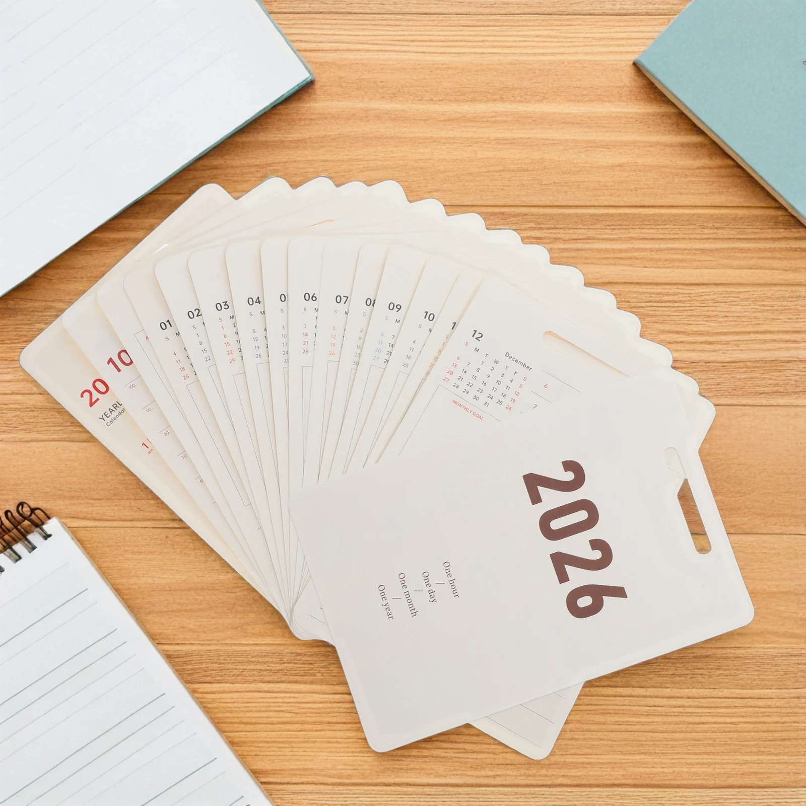

1 Set 2026 Daily Desktop Calendar Refill Thick Paper Large Grid Layout For Office Desk Planner Calendar Aesthetic Design Year