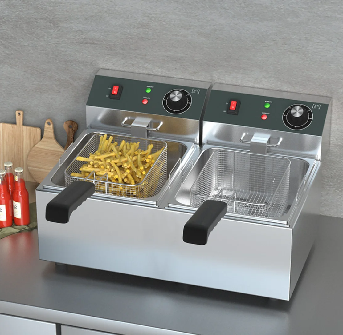 Deep Fryer Commercial - Hoogwaardige elektrische friteuse, multifunctionele commerciële friteuse,