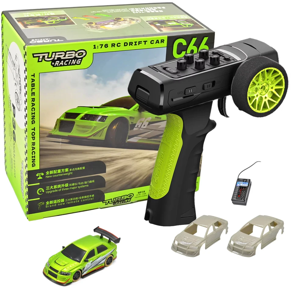 Turbo Racing 1:76 C66 Drift RC Car with Gyro