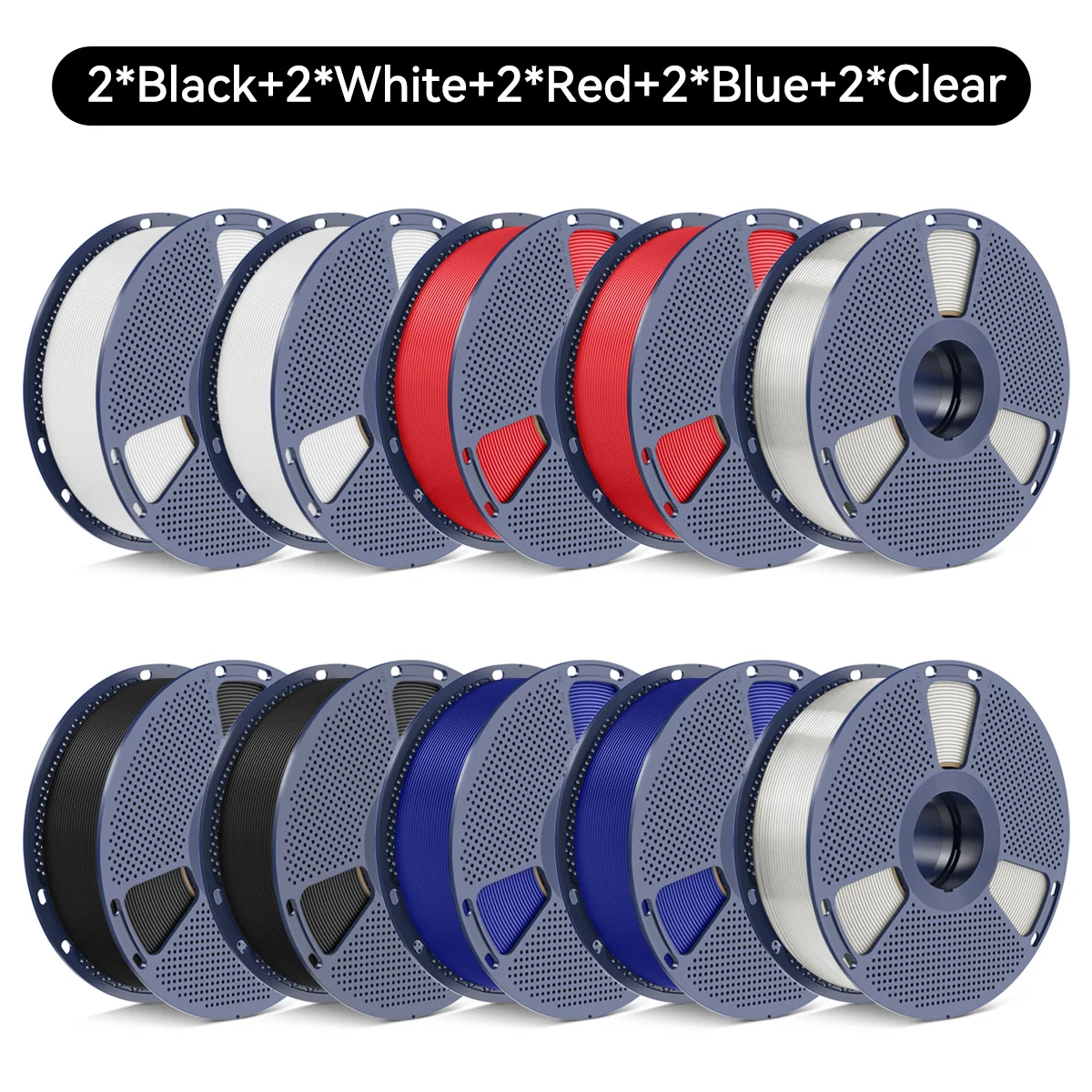 SUNLU PETG Filament 10kg Navulling 10 Rollen voor Bambu Lab PETG Filament PETG/ABS/TPU/PLA 3D Printer Filament Droogbox Snelle Verzending
