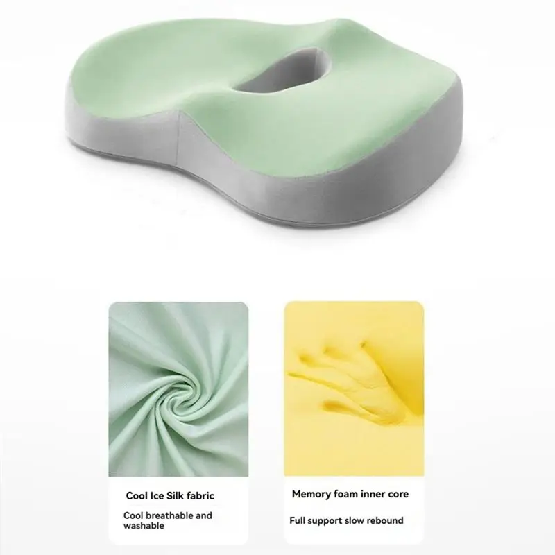 Memory Foam Pillow Cushion Chair Cushion Protection Hip Butt Seat Cushion Office Chair Cushion Long-Sitting-AC17