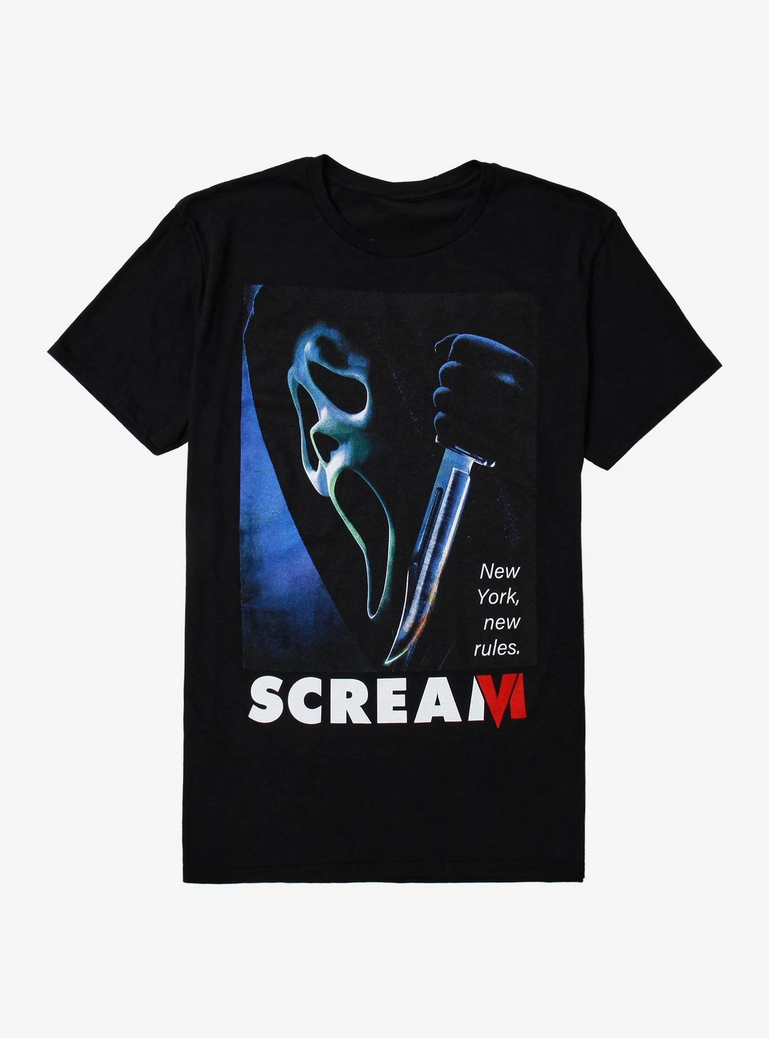 

Scream VI Ghost Face Close-Up T-Shirt _ _ Printed T-shirt Summer Luxury Brand Cotton Men's and Women's T-shirt Short Sleeve