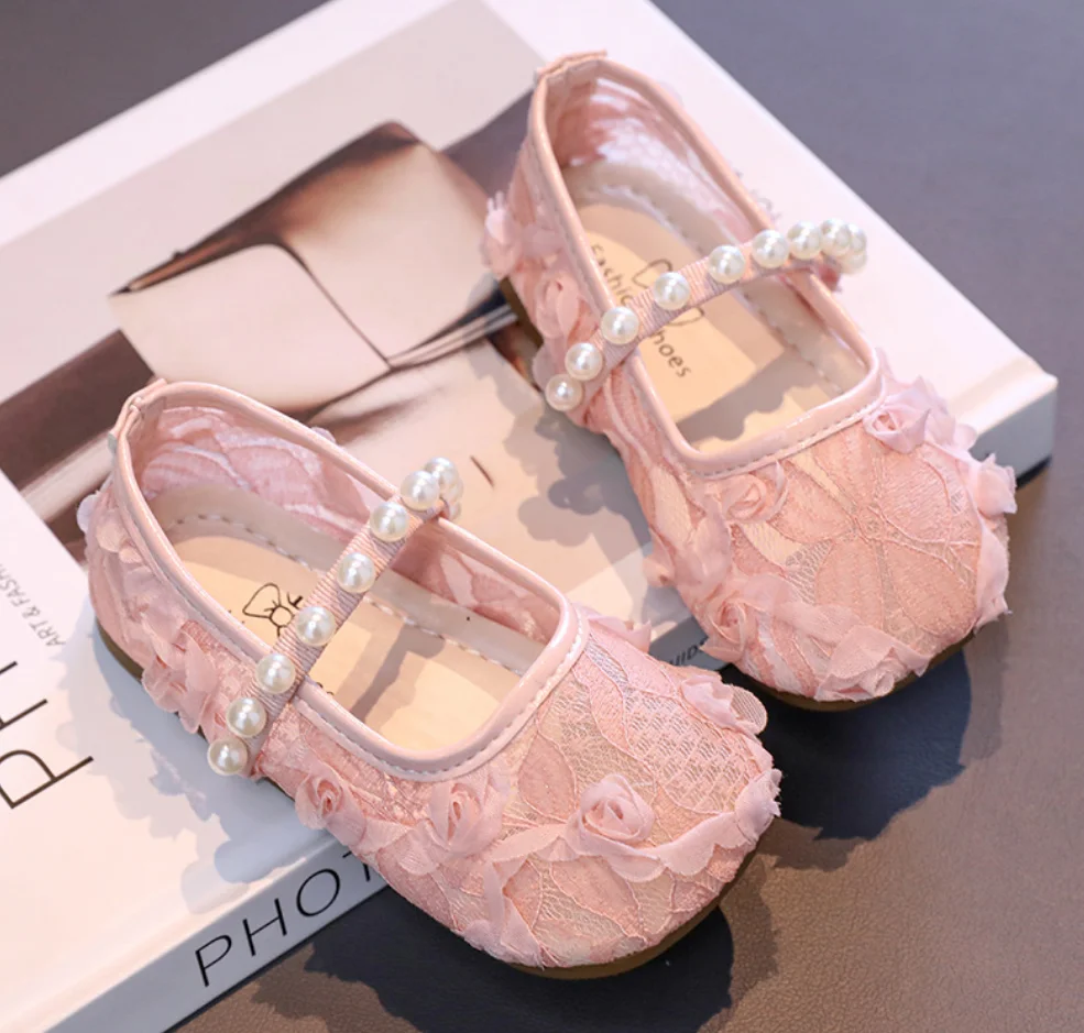 Child Lace Flower Shoe2026 Summer Baby Flat Shoe Anti slip Girl Fashion Dance Shoe Sweet Princess Girl Performance School Sandal - view 6