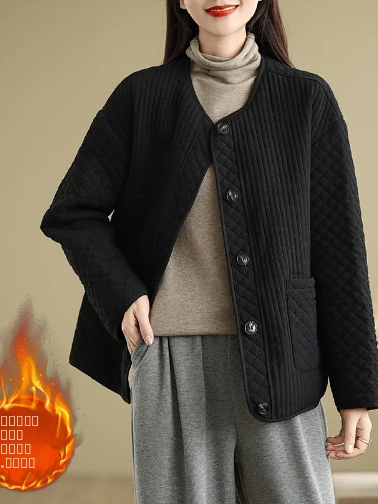 

Slim Fit Lightweight Cotton Jaet round Ne Casual Sle Women's Winter Coat Warmth Faionable ort Outerwear