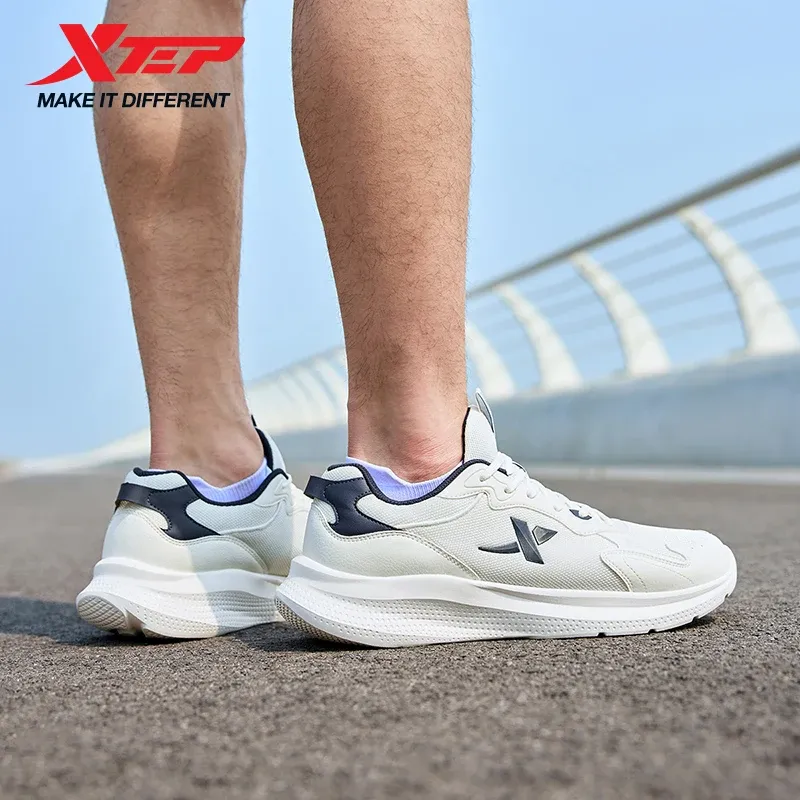  Xtep Running Shoes Men's Summer Mesh Breathable Wear-resistant Sports Lightweight Youth Casual Cushioning Shoes 875319110023 