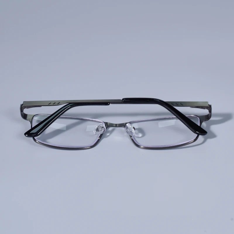 Männer Platz Metall Großen Rahmen Lesen Frühling Scharnier Presbyopie Brille Blau Licht Blockieren Augenschutz Brillen +75 + 125 + 175 + 4 – Detail 4