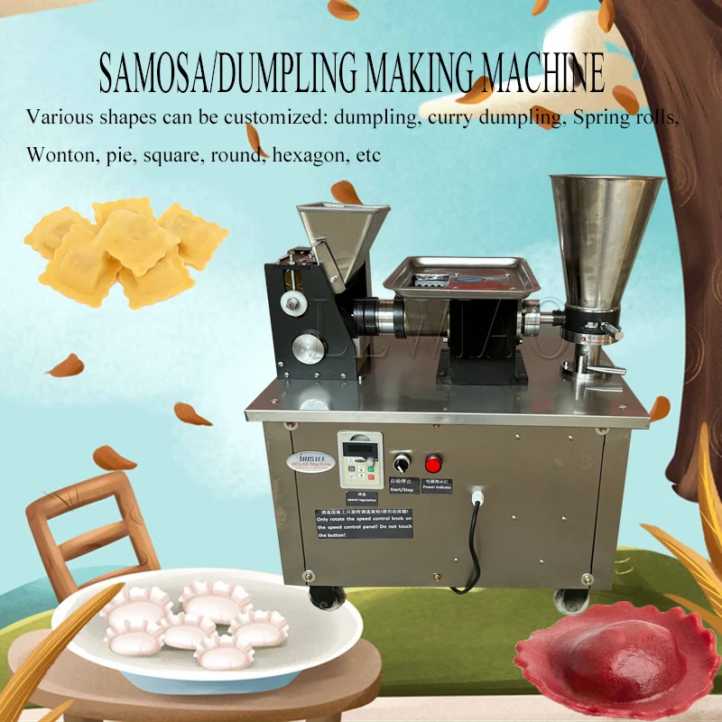 110/220v Pastry Automatic Momos Dumpling Gyoza Machine Russia Ravioli Tortellini Pierogi Pelmeni Empanada Samosa Making Machine