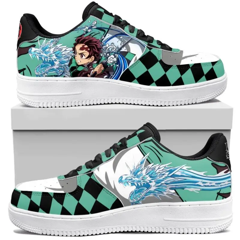 

Demon Slayer Anime Shoes Leisure Low Top Sneakers Basketball Shoes Male Female Kamado Tanjiro Couple Shoes Customizable Gift