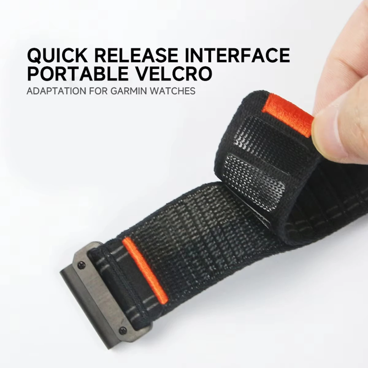 Quick Fit Nylon loop Band For Garmin Fenix 8 7 Pro 7S 6X 6 GPS 5Plus Venu 3 Tactix 7 bracelet correa Fenix 8 7X 26mm 22mm Strap image 5