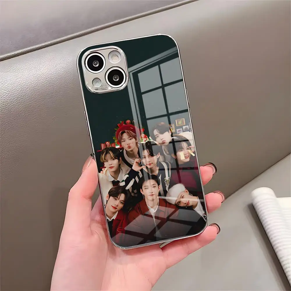 Kpop S-Stray K-Kids Phone Case For IPhone 17 Pro Max 15 Pro 16 14 Plus 12 13 Mini 11 Pro Shockproof Glass Cover view 4