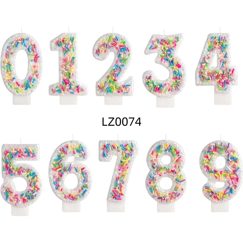 0-9 Digitalkerzen mit freier Kombination. Geburtstagskerzen sind perfekt für Geburtstagsfeiern, Jubiläen, Hochzeitsjubiläen, eine