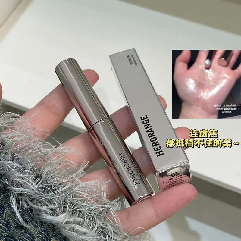 Ombretto scintillante impermeabile Evidenziatore Stick Rosa Bianco Tinta Shimmery Jelly Perlescente Illuminante Contoori Penna per trucco