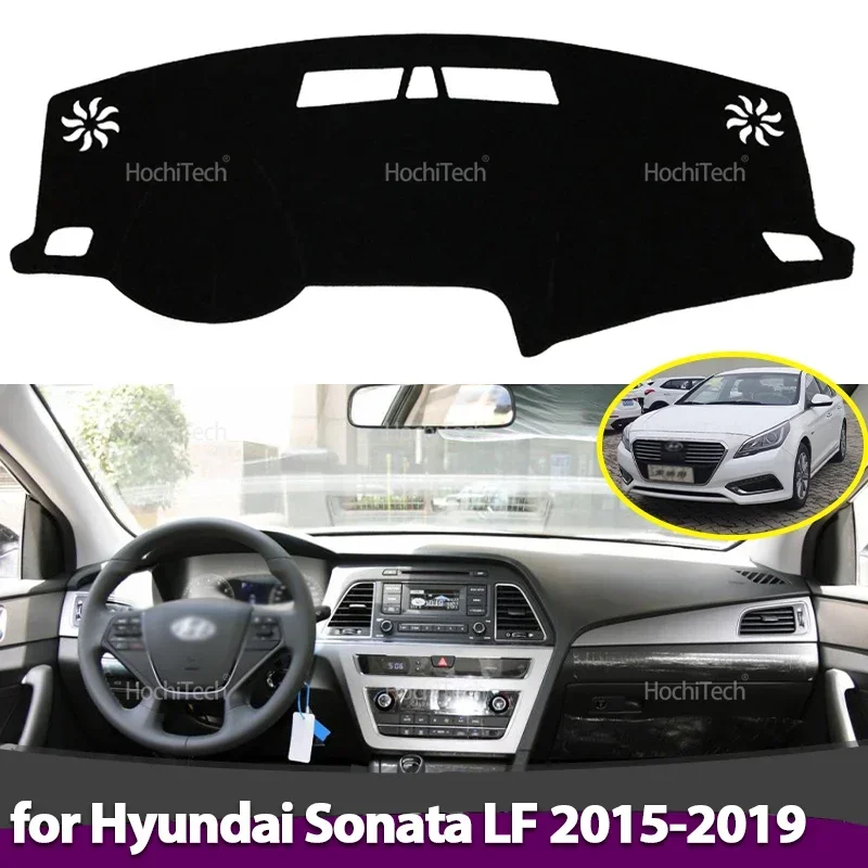 

Car Dashboard Cover Avoid Light Pad Instrument Panel Mat Case Carpets for Hyundai Sonata LF 2015 2016 2017 2018 2019
