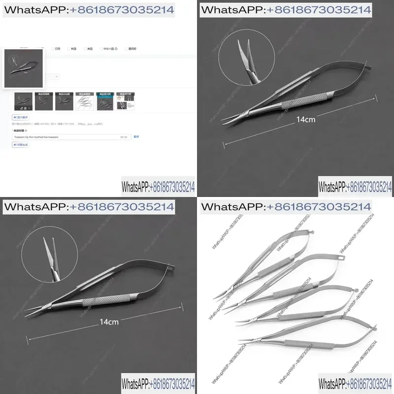 1pcs Thin Toothed Tweezers Precision Tip for Hair Removal and Detail Work Accurate Control Fine Point Tool for Eyebrow