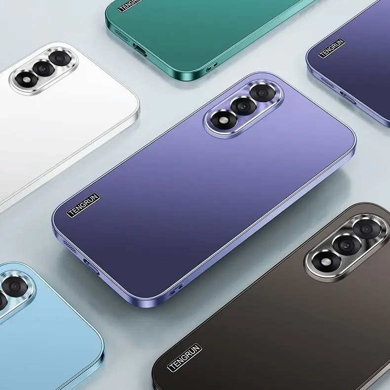 Pour OnePlus Nord 5 étui de luxe lentille en métal givré Ultra-mince PC couverture pour Oneplus ACE5 Ultra/Nord5 5G Anti-chute Funda