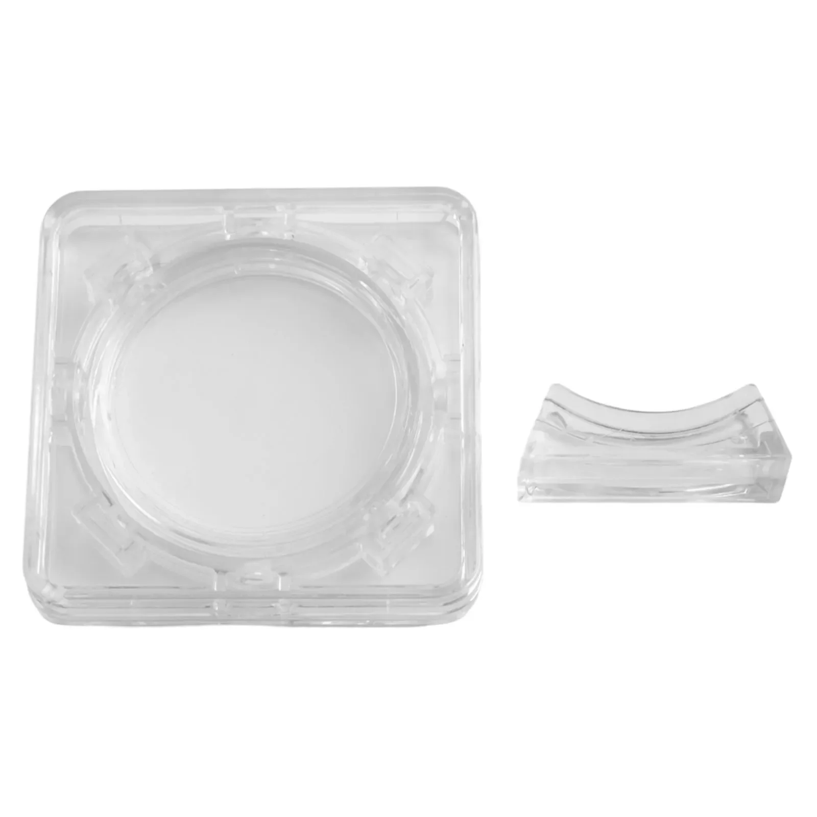 Case Box Acrylic Coin Storage Organization Rotating Bracket Transparent Without Inner Cushion 1 Pcs High Quality