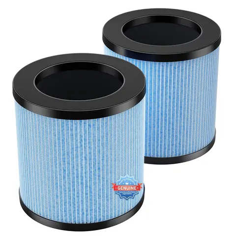 Aroeve Purificador de aire H13 Filtro HEPA verdadero MJ002H 360 °   Trampa pelusa polen mascotas patín pelo olor humo polvo capa de carbón activado