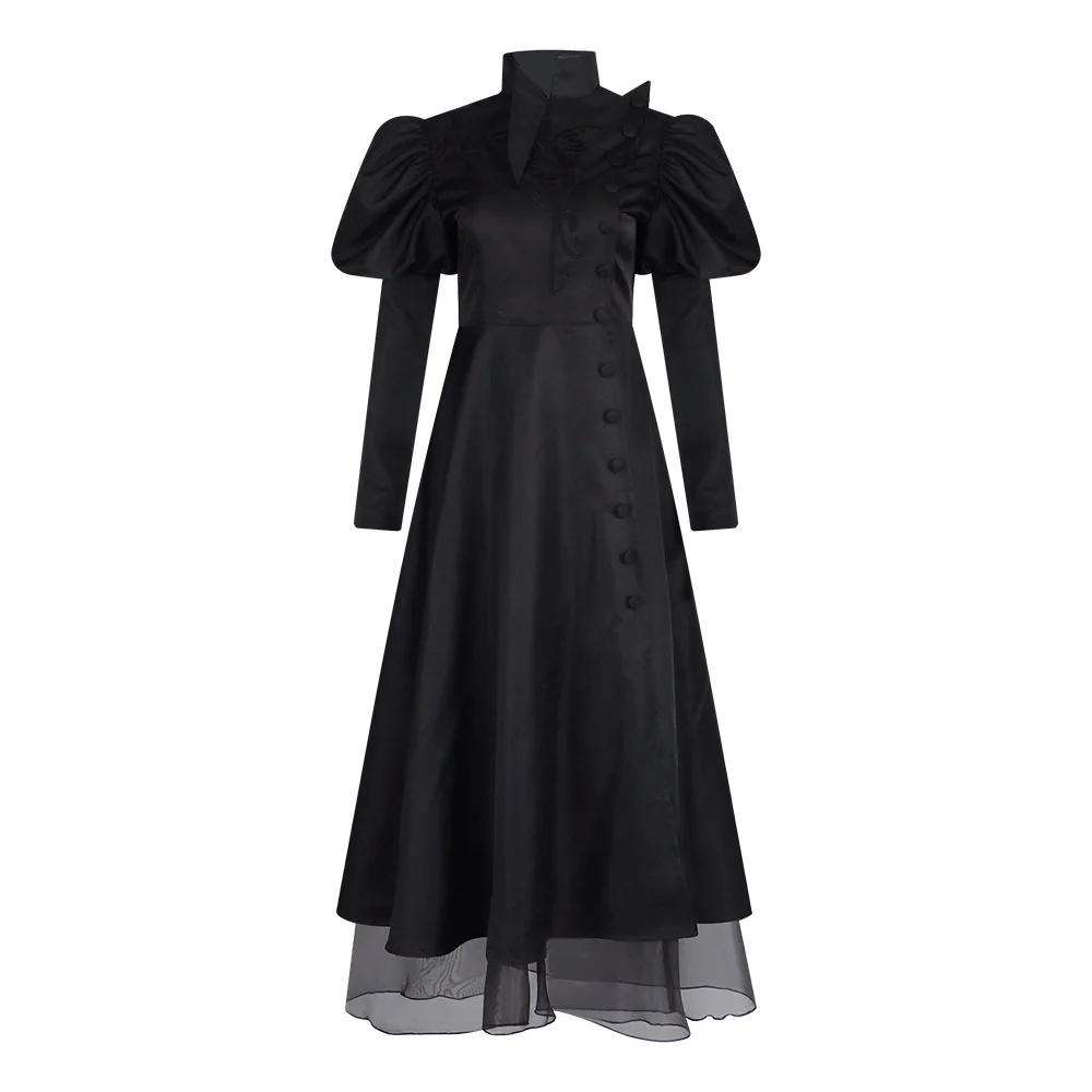 Movie Wicked Elphaba Thropp Cosplay Costume Black Witch Dress Hat Uniform Wicked Witch of The West Halloween Party Women