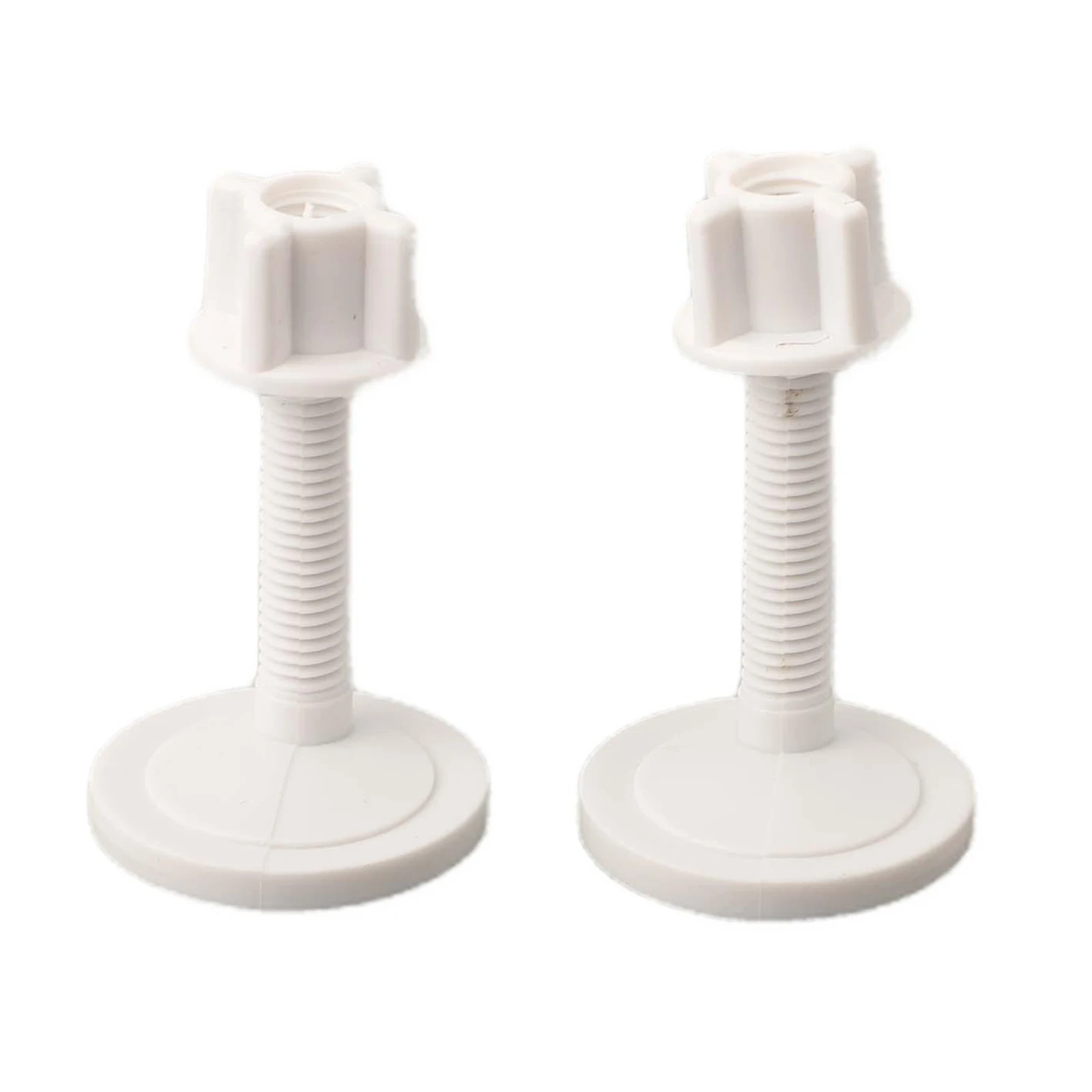 Toilet Lid Hinge Screw Kit Contains 2 Plastic Top and Bottom Bolts with Nuts for Standard Toilet Seat Lid Mounting Applications