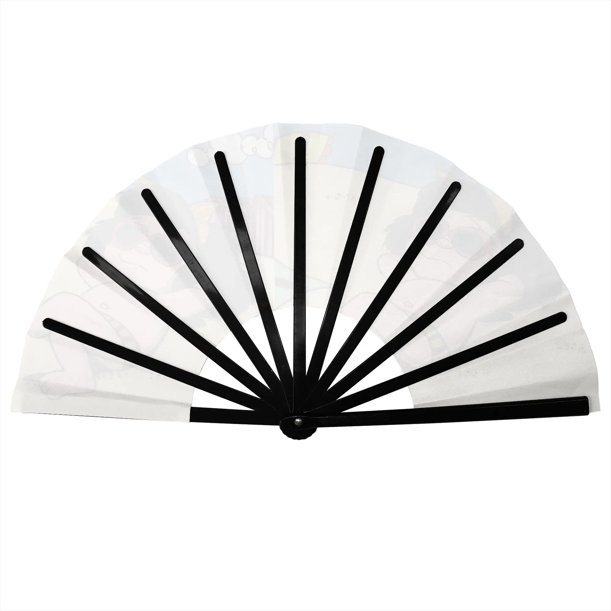 Mafalda Summer Time Stylish Hand Fan Women Cartoon Manga Quino Comic Printed Polyester Fan Trendy Costume Prop Folding Fans