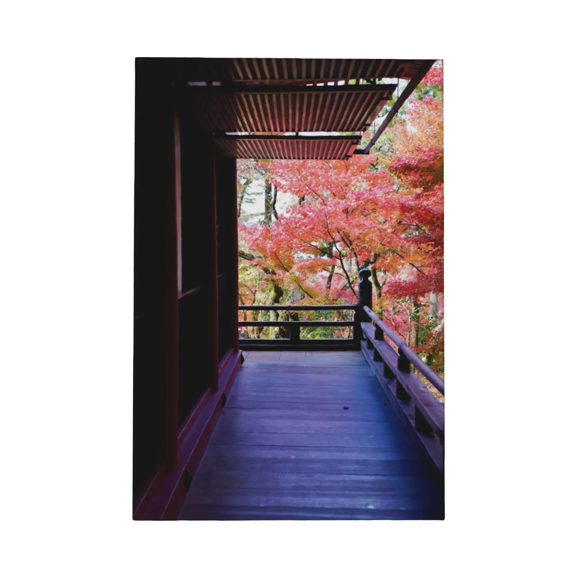 Fushimi Inari Taisha Kyoto Japón lienzo enmarcado arte de pared, impresionante impresión escénica de camino de puerta Torii roja, póster del santuario Shinto