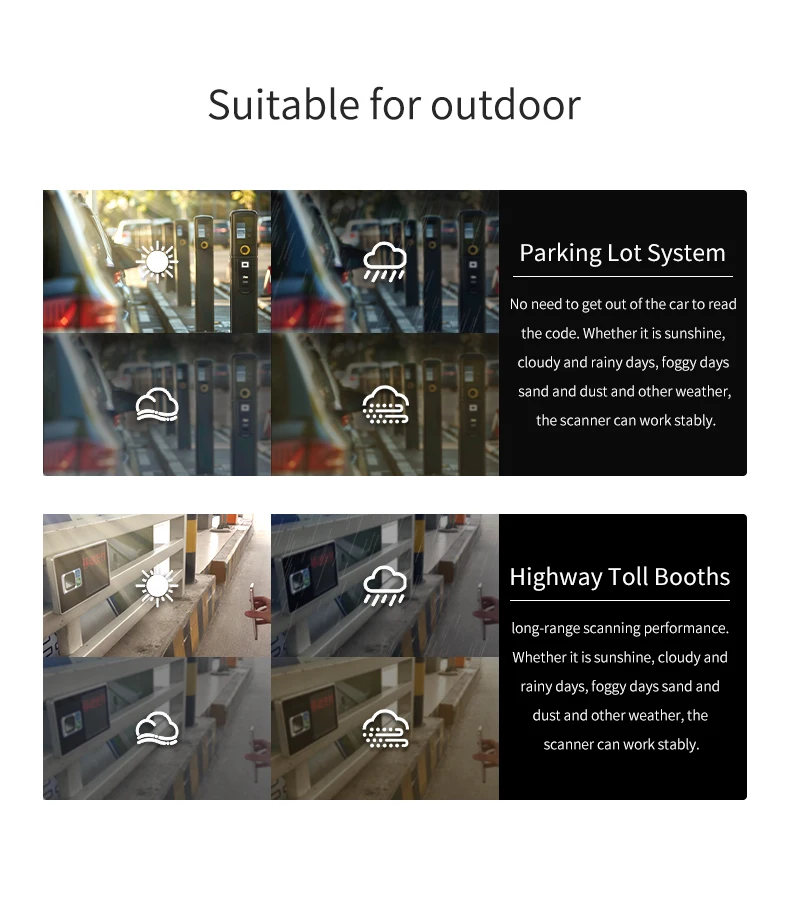 2025 New EP6700ER Long Range 2D QR Code Barcode Scanner Embedded Reader Module USB/RS232/RS485 Interface for Payment QR Code
