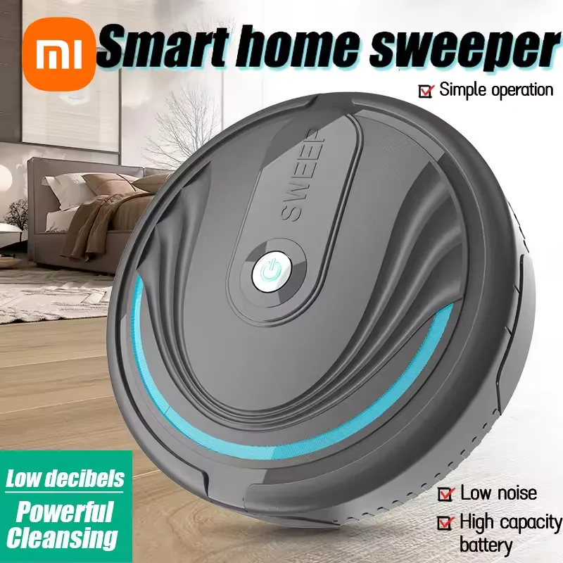 Xiaomi 5-em-1 recarregável usb mini inteligente robótico sem fio aspirador de pó casa multi-modo casa vassoura para piso molhado e seco