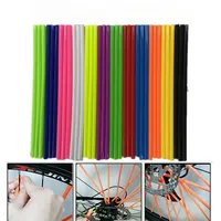 72Pcs 24cm Bike Motorcycle Wheel Spoked Protector Skin Covers Pipe For Motocross Bicycle Bike Cool Accessories 11 Colors 24CM