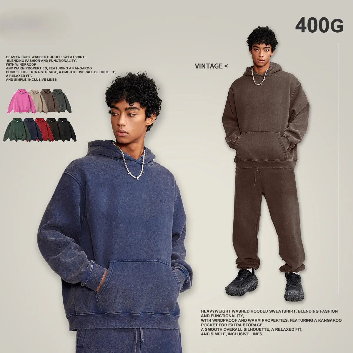 2026 hoodie heavyweight 400gsm no zipper for winter various colors are available hoodie printing custom free shipping