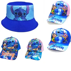 Disney Stitch Hat Kawaii Anime Figures Baseball Caps Breathable Snapback Sun Hats Adjustable Peaked Cap Unisex Kids Gifts