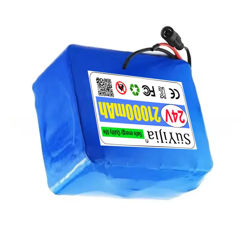 29.4V 7S6P 21000mAh 18650 Rechargeable Lithium Ion Battery Pack, Suitable for 24V Electric Scooters with Optional BMS Interface