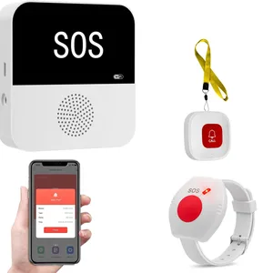 Drahtloser SOS-Notfallknopf für ältere Wi-Fi-Pager-Pager-Alert-Alarmsystem für ältere Patienten zu Hause 10 Hauptverkaufskalltaste - №2