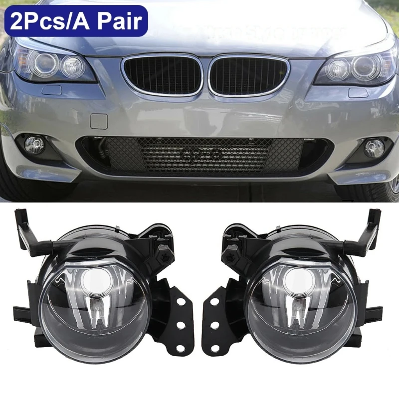 1 Pair Car Fog Light Housing Fog Lamp Case 63176920704 63176910791 for E60 E90 E63 E46 328i 335i 328xi Foglights Case