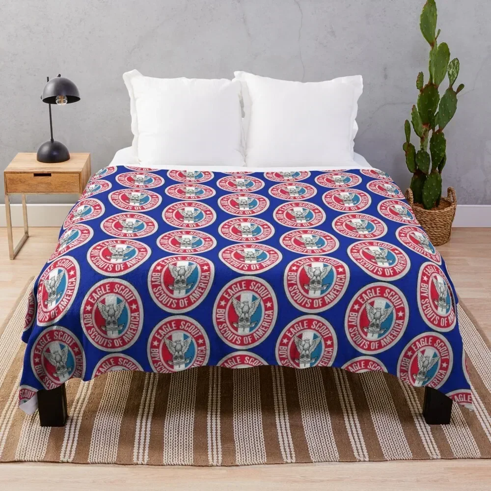 

Eagle Scout Badge Throw Blanket Comforter Luxury Designer for sofa warm for winter Blankets