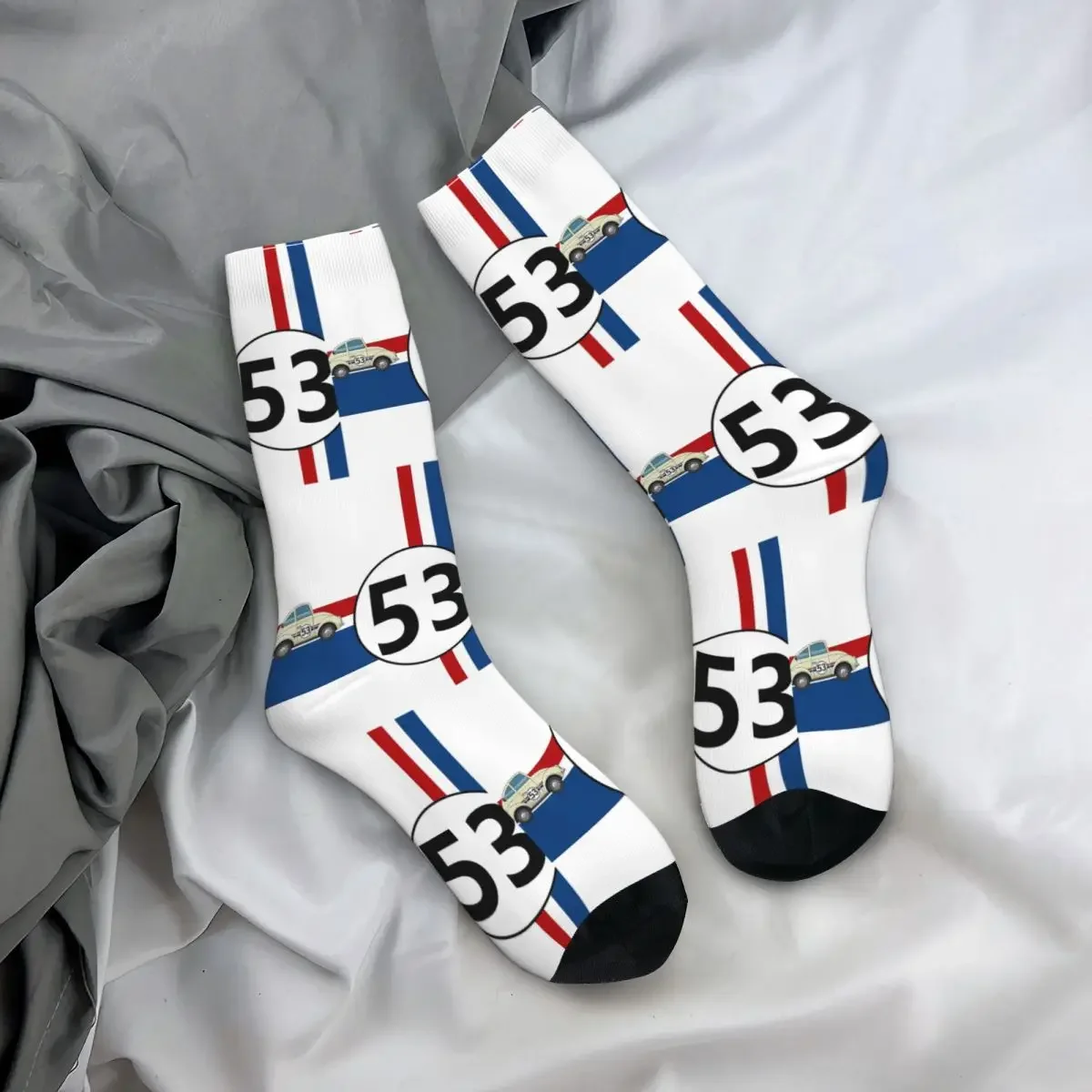 

Носки All Seasons Crew Stockings Herbie Number 53, длинные носки в стиле Харадзюку для мужчин и женщин, подарки на День святого Валентина