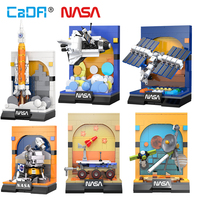 Cada NASA City Technical Aerospace Rocket Building Blocks Space Launcher Astronaut Figure Bricks Toys For Children Gifts