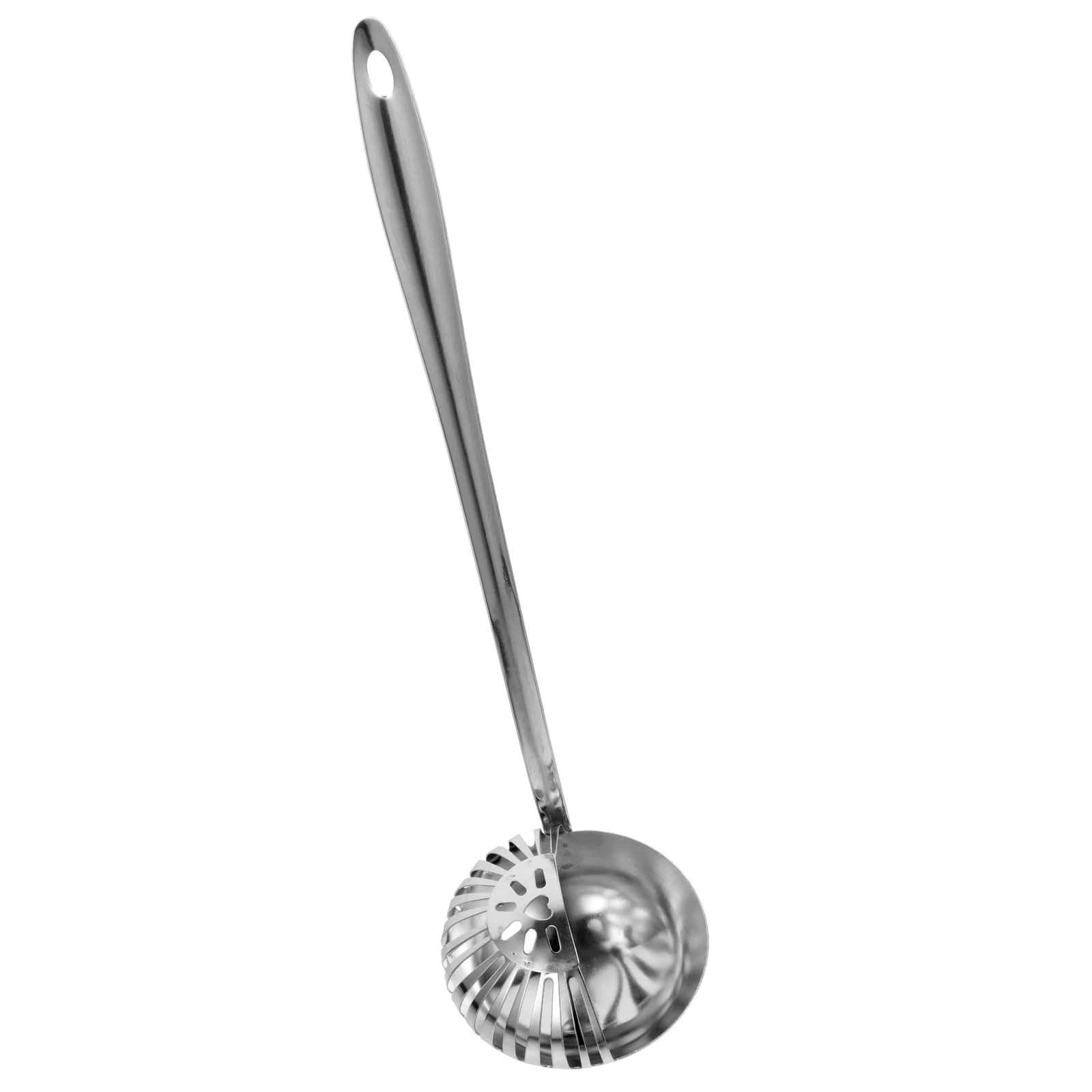 

Stainless Steel Ladle Slotted Spoon Noodle Strainer Slotted Spoon Poached Egg Kitchen Oil Separator Food Scoop Long Handle Tool